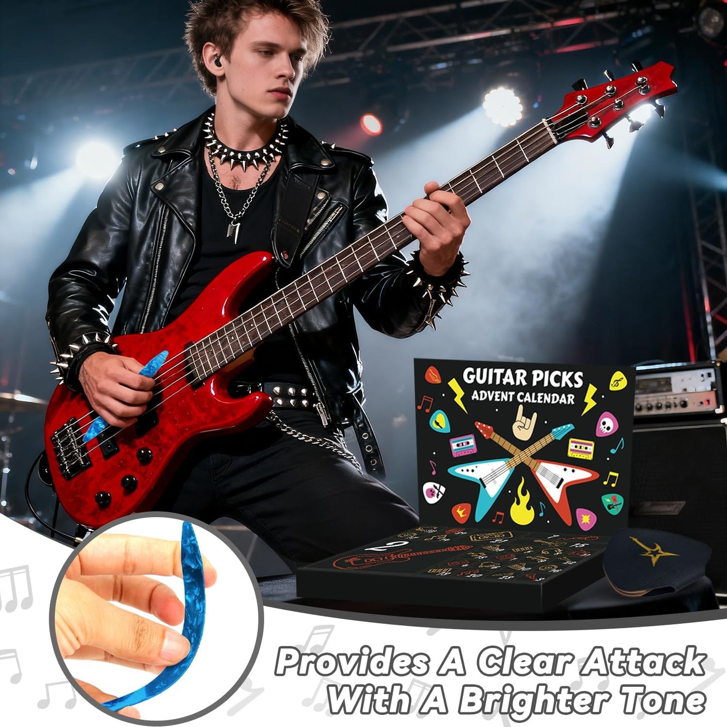 🔥SISTA DAGEN 50 % RABATT🎸Gitarrplektrum-adventskalender 2025🎁