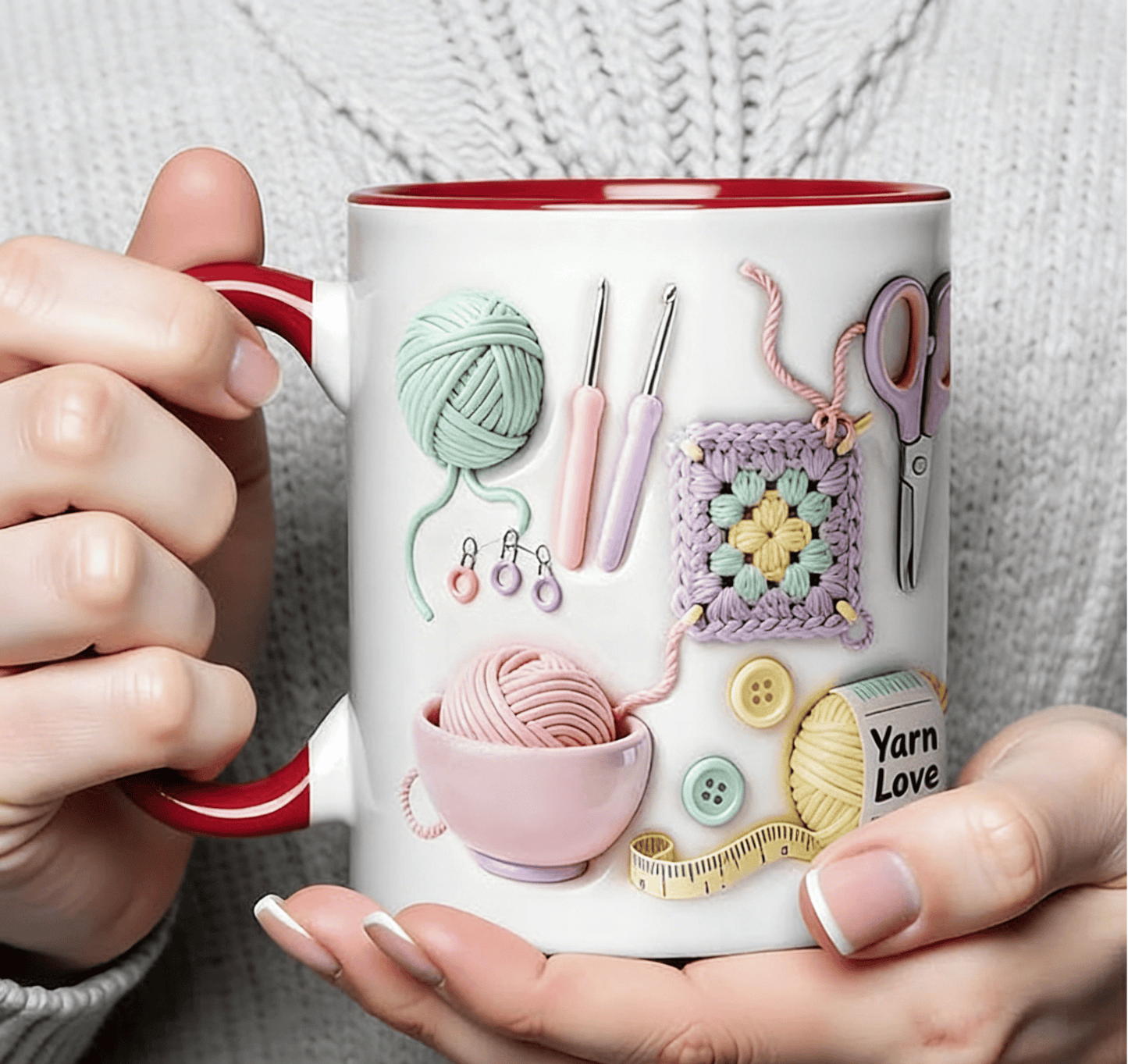 🔥 SISTA DAGEN – 50 % RABATT!! 🏆 ⚡ Flash Sale – Över 50 000 sålda! Nästan slut 💥 Yarn Love-mugg – Perfekt gåva till hantverkare och kreativa själar 🎨☕