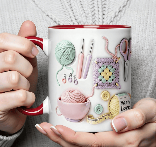 🔥 SISTA DAGEN – 50 % RABATT!! 🏆 ⚡ Flash Sale – Över 50 000 sålda! Nästan slut 💥 Yarn Love-mugg – Perfekt gåva till hantverkare och kreativa själar 🎨☕