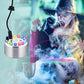 ⏳Tidsbegränsat specialerbjudande⏰ 12-LED ultraljudsdimskapare – Skapar sval dimma och färgglatt ljus – Perfekt för luftfuktare, fontäner eller Halloween-dekoration – går tyst i vatten 💧✨