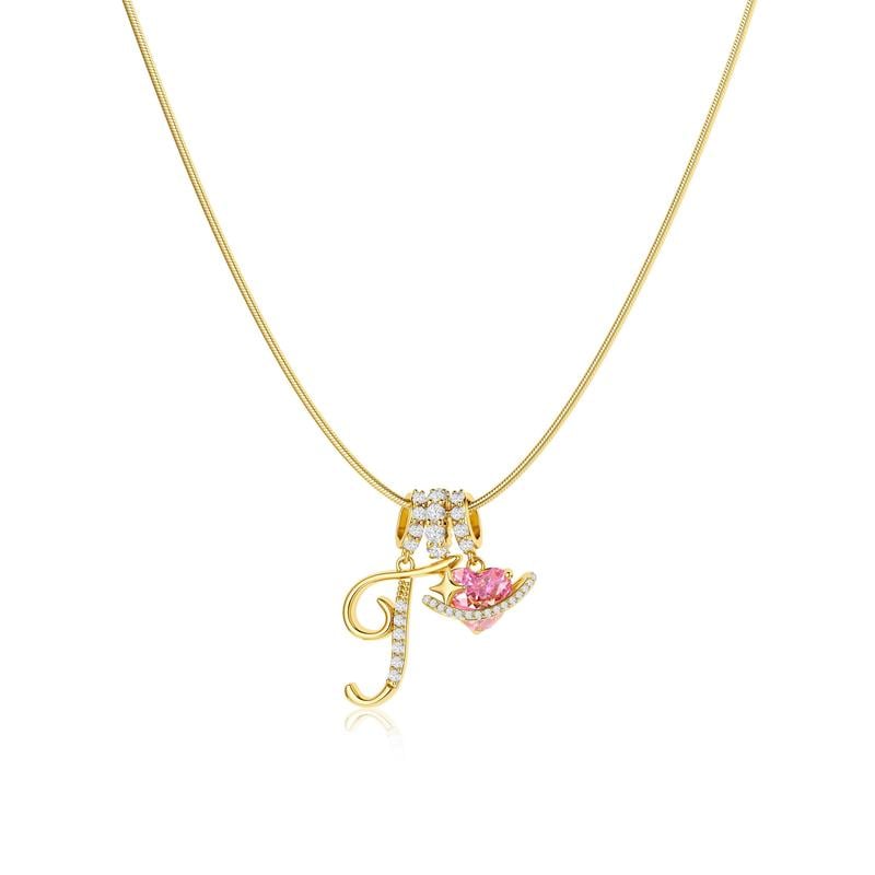 💖Sista dagen 49 % rabatt✨3-lagers halsband med initialer A-Z🎀