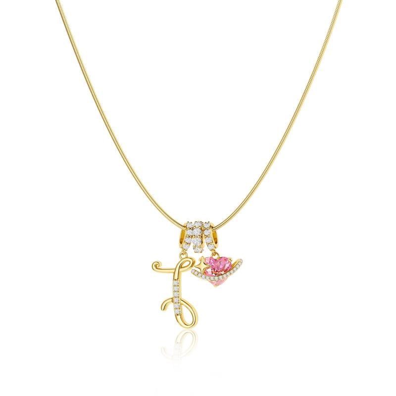 💖Sista dagen 49 % rabatt✨3-lagers halsband med initialer A-Z🎀