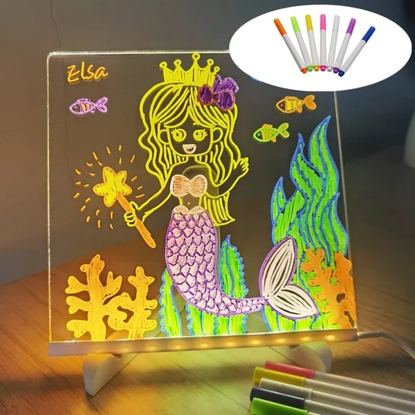 Belyst LED-ritplatta