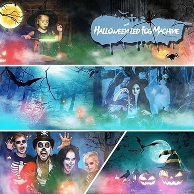 ⏳Tidsbegränsat specialerbjudande⏰ 12-LED ultraljudsdimskapare – Skapar sval dimma och färgglatt ljus – Perfekt för luftfuktare, fontäner eller Halloween-dekoration – går tyst i vatten 💧✨