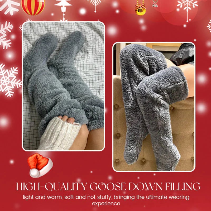🎁 Julrea 50% RABATT!! 💥 Gåsdun-knästrumpor! 🧦⛄