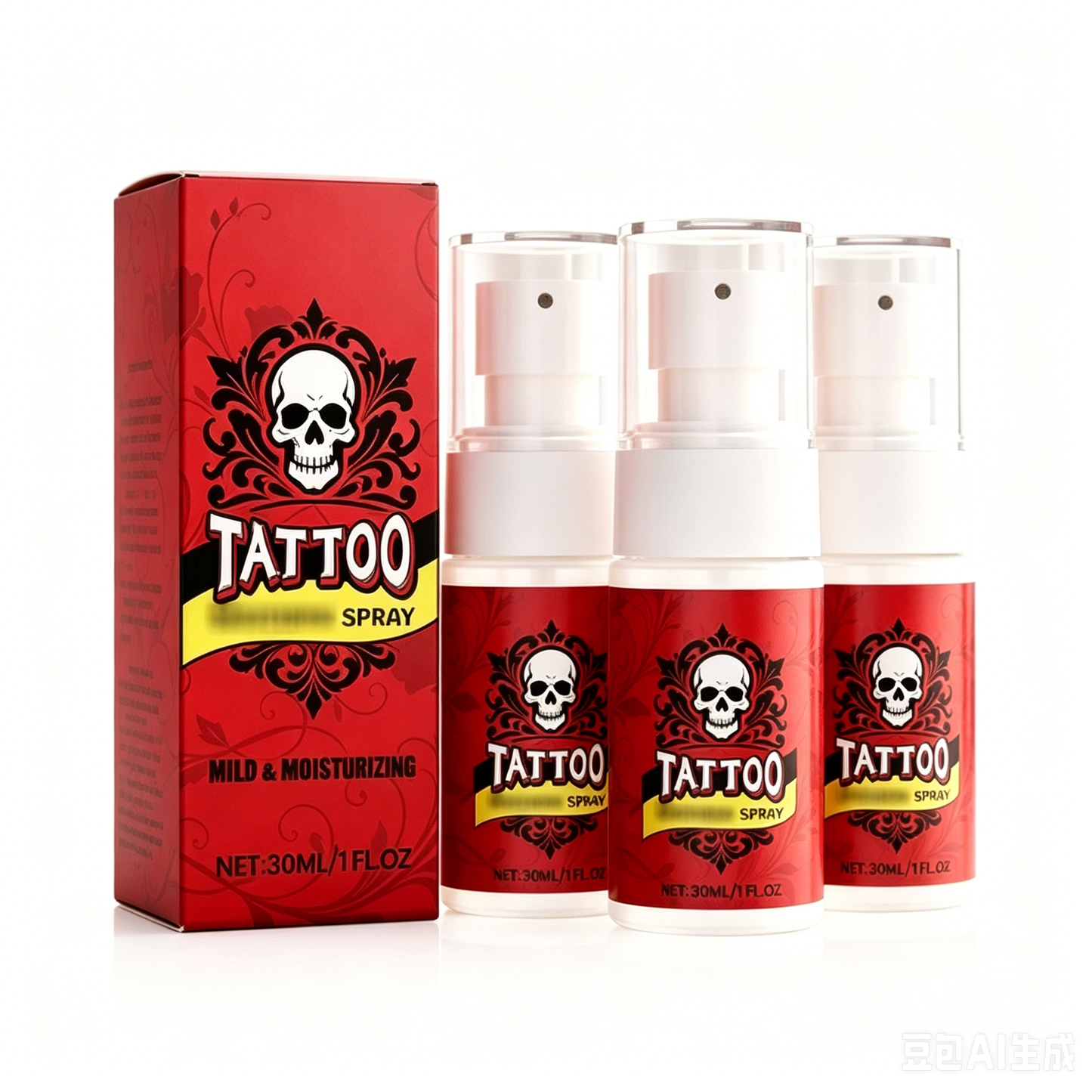 Fuktgivande spray för tatueringsvård