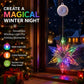⏳SISTA REA-DAGEN🎄❄️ DIY LED-sugkoppslampor med julsnöflingor ✨ | Batteridrivna, varmt och flerfärgat ljus, sugkoppslampor för fönster, juldekoration för hem och fest