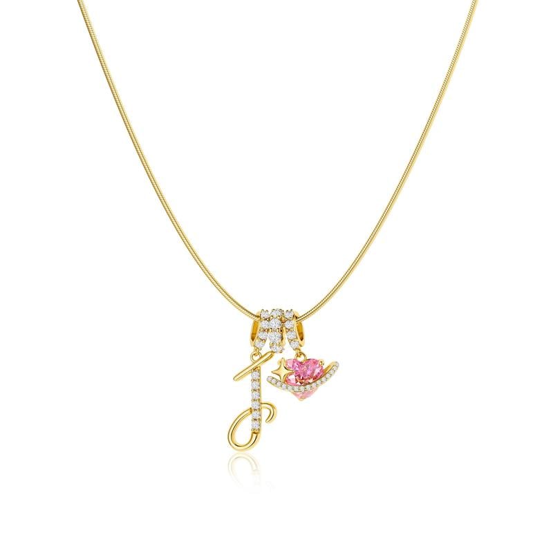 💖Sista dagen 49 % rabatt✨3-lagers halsband med initialer A-Z🎀