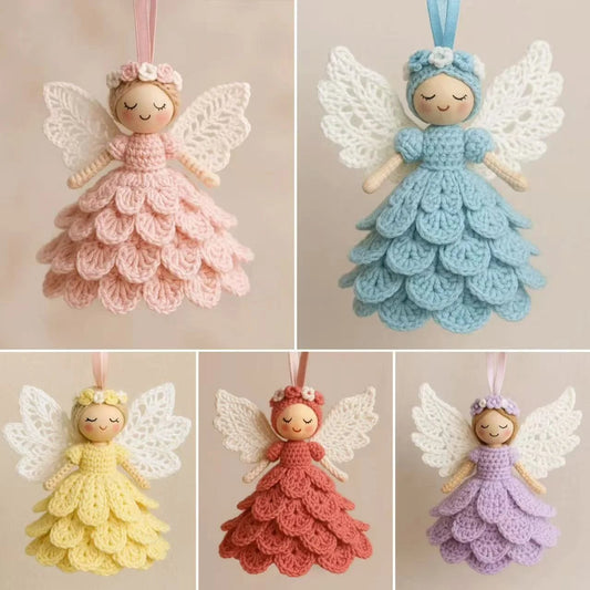 🔥Sista dagens rea 50% rabatt🎁Crochet your own angel - komplett hantverkskit