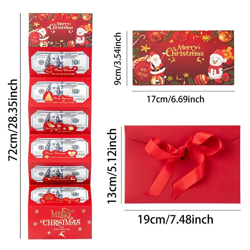 🎁🎄Julförsäljning - KÖP 2 FÅ 1 GRATIS⭐Julkassakuvert med penningklämma
