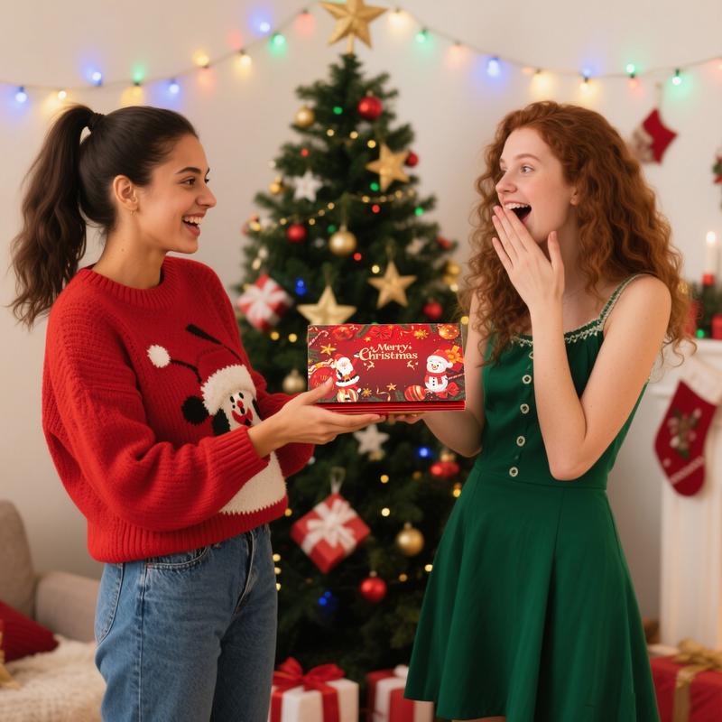🎁🎄Julförsäljning - KÖP 2 FÅ 1 GRATIS⭐Julkassakuvert med penningklämma