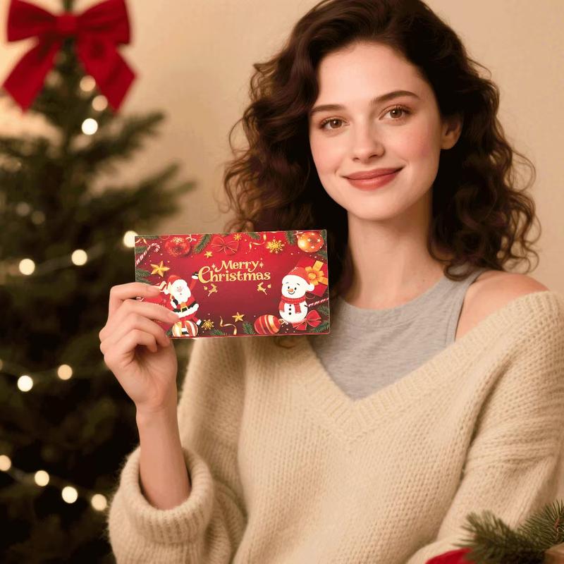 🎁🎄Julförsäljning - KÖP 2 FÅ 1 GRATIS⭐Julkassakuvert med penningklämma