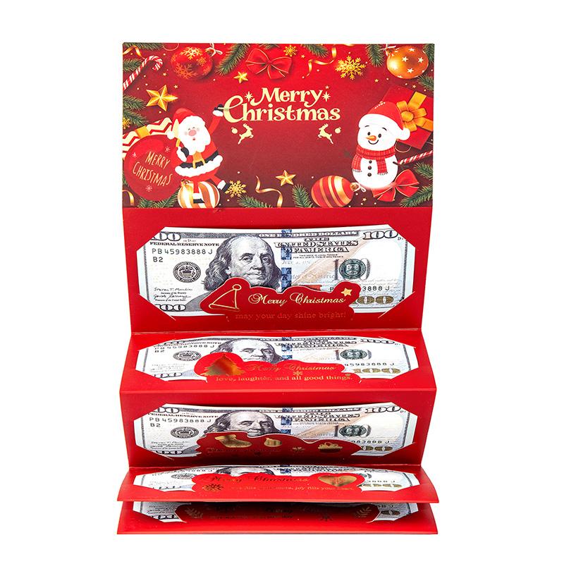 🎁🎄Julförsäljning - KÖP 2 FÅ 1 GRATIS⭐Julkassakuvert med penningklämma