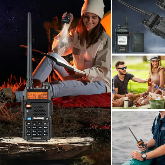 📡 UV-5R Hamradio Långdistans UV5R Two-Way Radio Dualband Walkie-Talkie