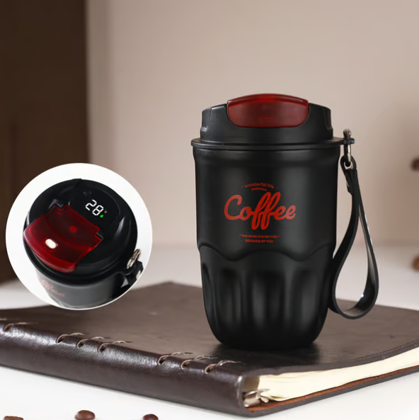 🎁💥SISTA DAGEN – 50% RABATT!!☕ Termosmugg i 316 rostfritt stål med LED-temperaturvisning