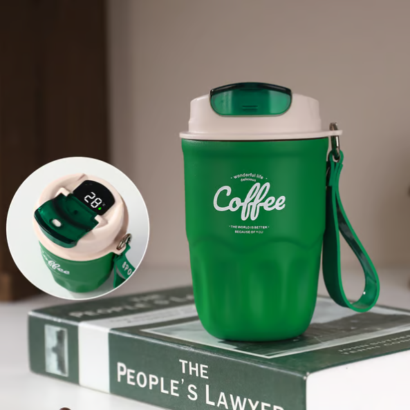 🎁💥SISTA DAGEN – 50% RABATT!!☕ Termosmugg i 316 rostfritt stål med LED-temperaturvisning