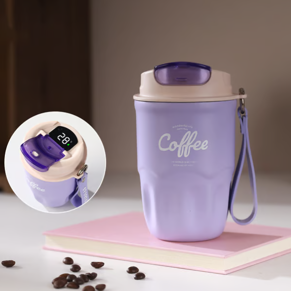 🎁💥SISTA DAGEN – 50% RABATT!!☕ Termosmugg i 316 rostfritt stål med LED-temperaturvisning