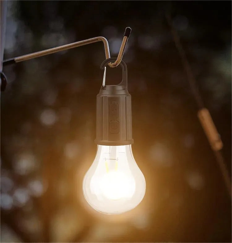 ⏳Begränsad tid – 50% rabatt⏰Utomhuscamping Hängande Typ-C Laddning Retro Glödlampa Belysning Dekoration