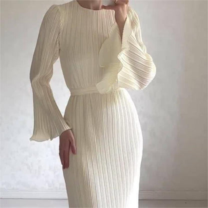 💕 Ny elegant klänning med utsvängda ärmar – tidlös & smickrande!