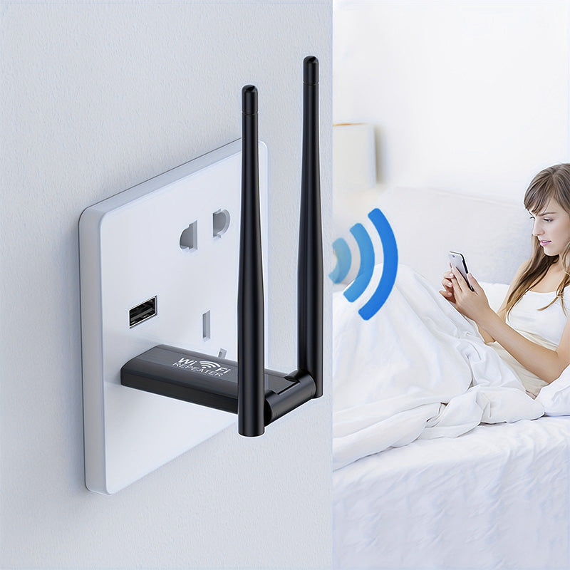 📶 USB WiFi-signalbooster – upp till 300 Mbps på 2,4 GHz 🏠🚀