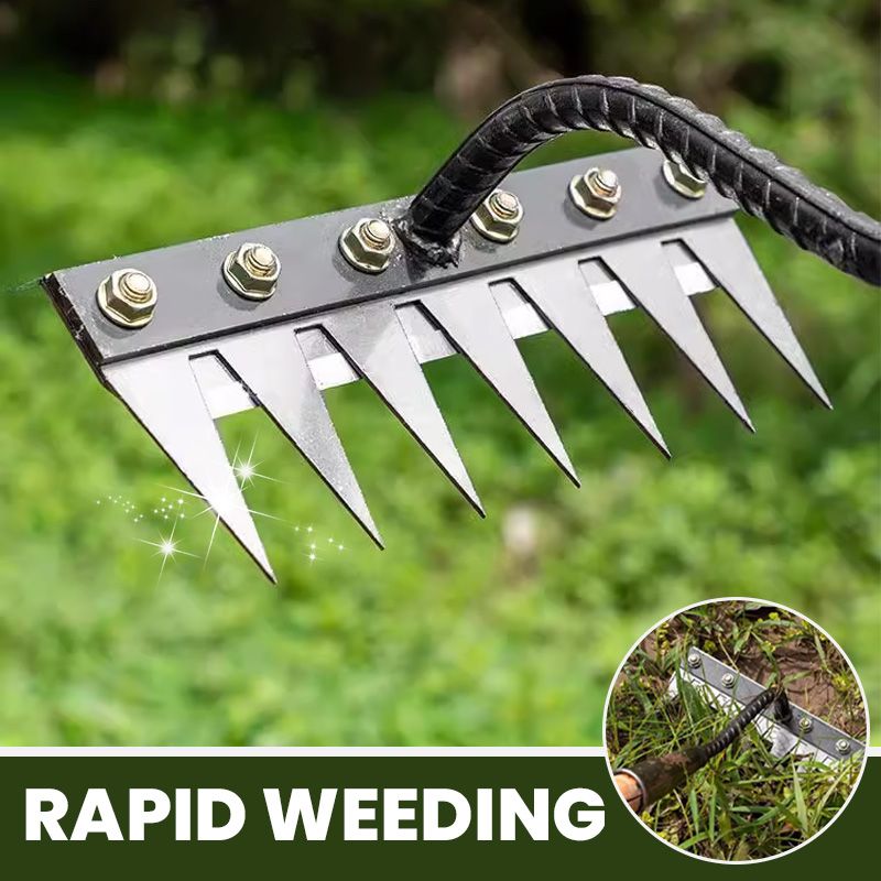 🌿 50% RABATT! 🧤 5/6/7/8 Ogräskratta med Trädgårdständer i Kolstål – Slitstark, Ergonomiskt Handtag & Effektiv Ogräsrensning 🌱