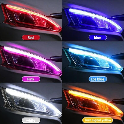⏳Tidsbegränsad 50% rabatt⏰ Flexibla LED-flödesblinkers för bil (2 st) 🚗💡