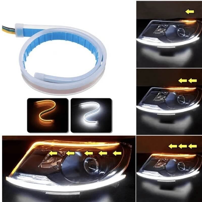 ⏳Tidsbegränsad 50% rabatt⏰ Flexibla LED-flödesblinkers för bil (2 st) 🚗💡