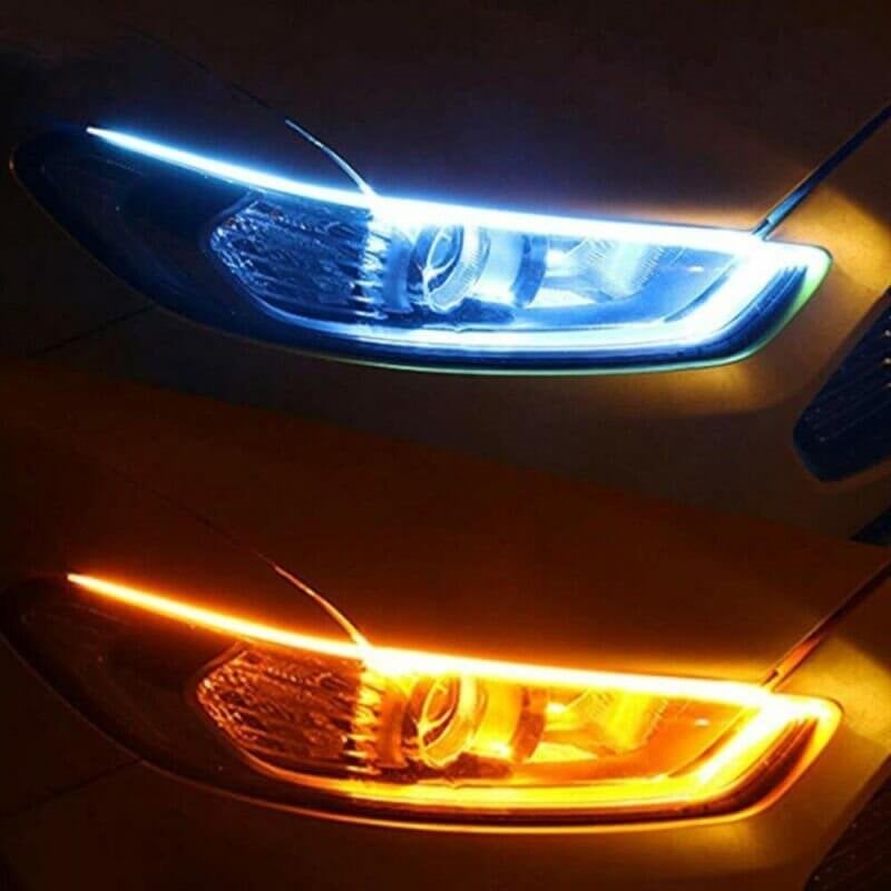 ⏳Tidsbegränsad 50% rabatt⏰ Flexibla LED-flödesblinkers för bil (2 st) 🚗💡
