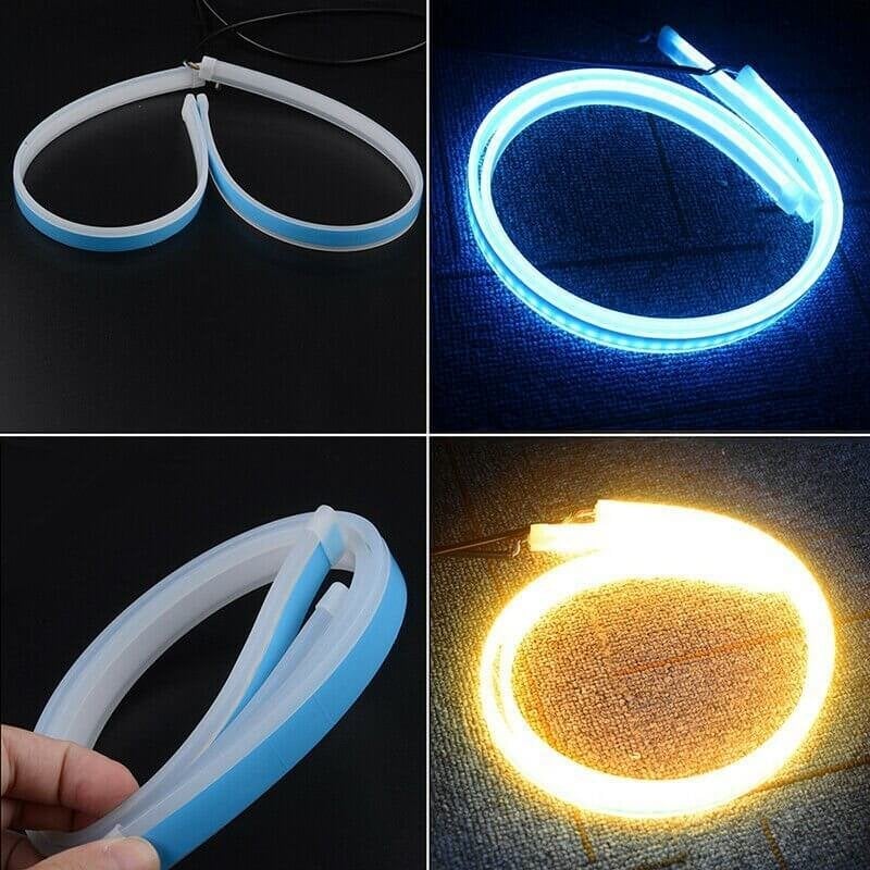 ⏳Tidsbegränsad 50% rabatt⏰ Flexibla LED-flödesblinkers för bil (2 st) 🚗💡