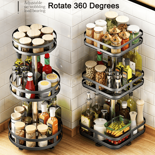 🔥 360° roterande förvaringshyllan kan användas i alla miljöer