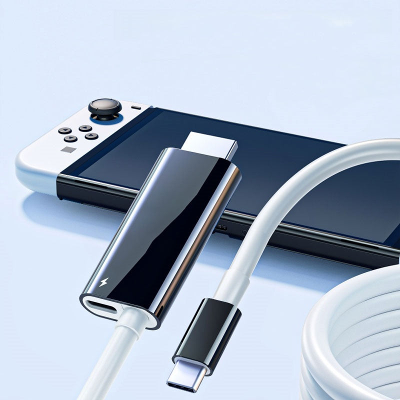 🔥REA🔥USB-C till HDMI-adapterkabel för Switch