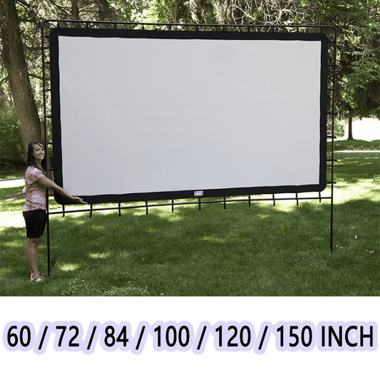 ✨ Jättestor bärbar utomhusbiografskärm – 4K HD-projektion med justerbart stativ för utomhusfester