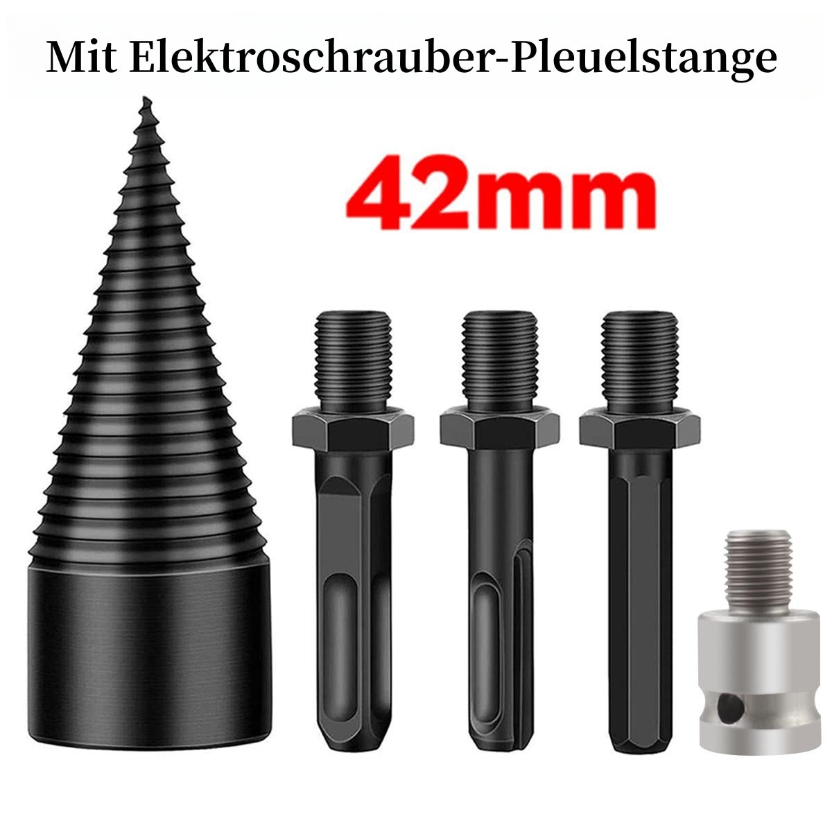 🪓 50 % RABATT NU! 🔩 Vedklyv för borrmaskin – högkolstål, bärbar & snabb klyvning – förvandlar din borrmaskin till en vedklyv