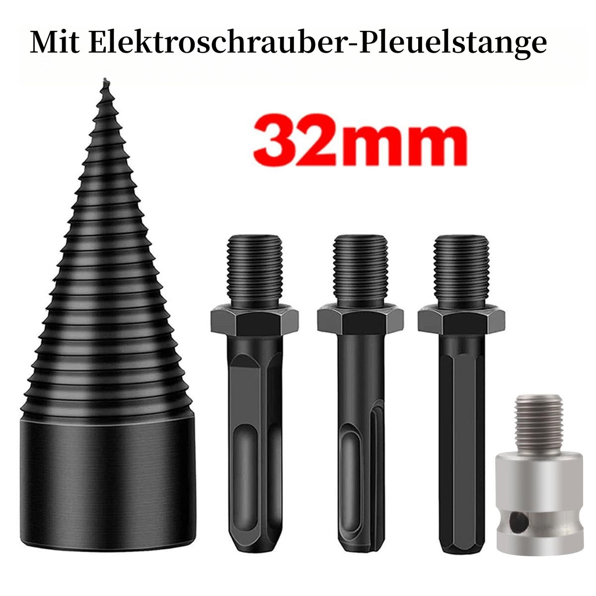 🪓 50 % RABATT NU! 🔩 Vedklyv för borrmaskin – högkolstål, bärbar & snabb klyvning – förvandlar din borrmaskin till en vedklyv