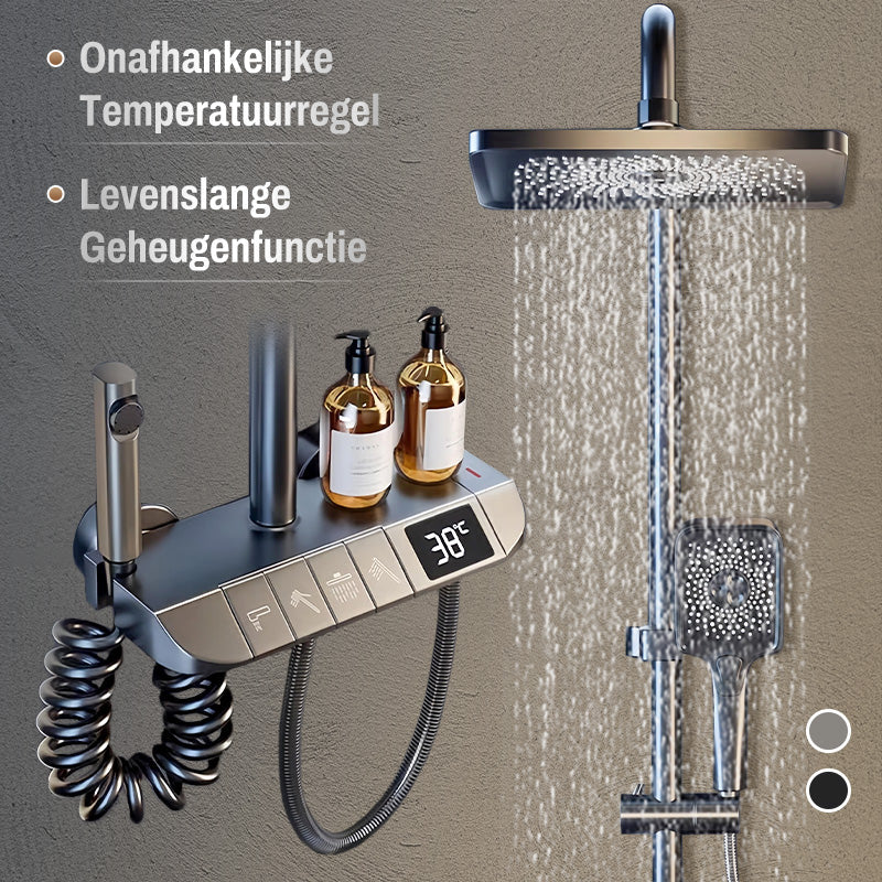 🔥 Halvårsutförsäljning – 60 % rabatt! 🚿 Smart Booster termostat-duschset med digital display