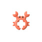 🦀 Krabbformad redskapshållare i silikon – 3-pack