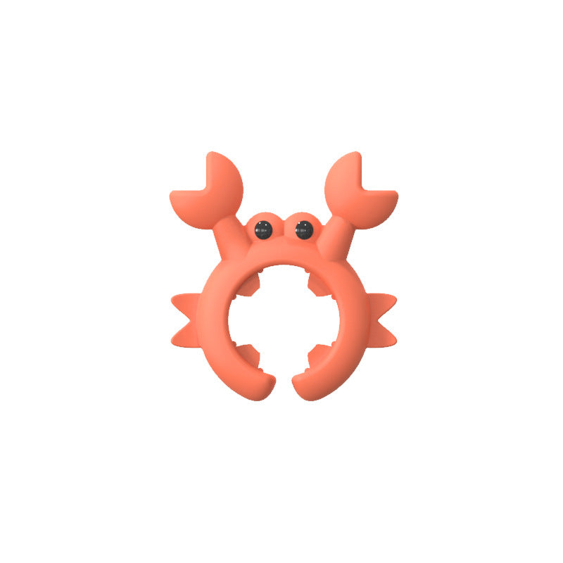 🦀 Krabbformad redskapshållare i silikon – 3-pack