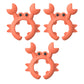 🦀 Krabbformad redskapshållare i silikon – 3-pack