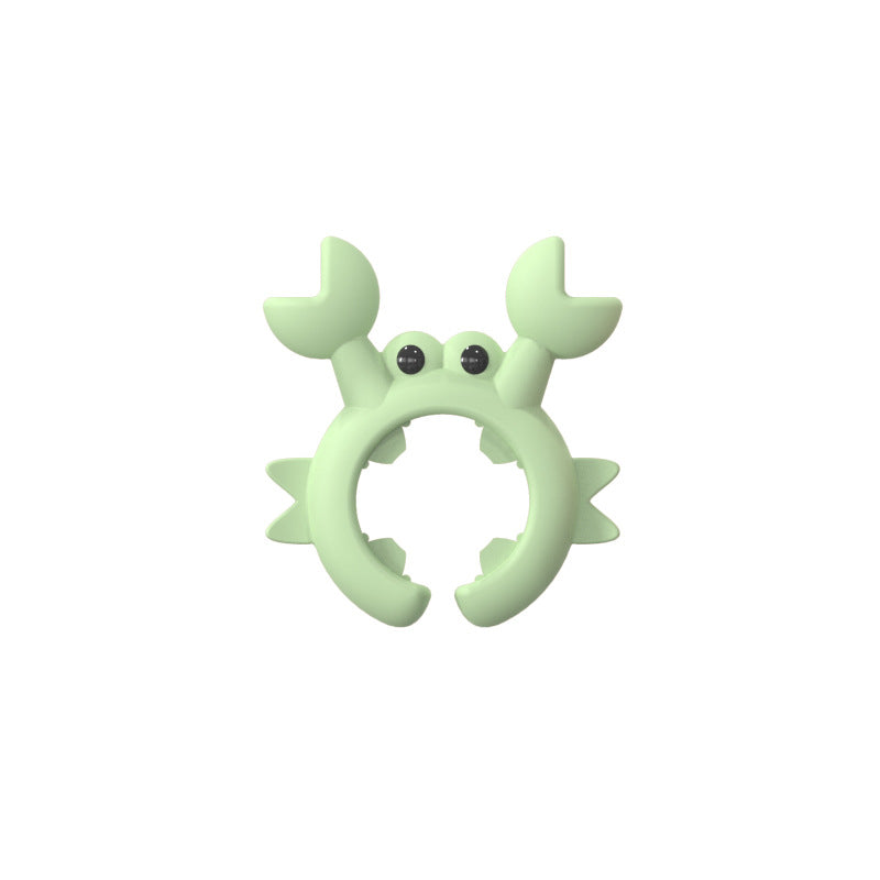 🦀 Krabbformad redskapshållare i silikon – 3-pack