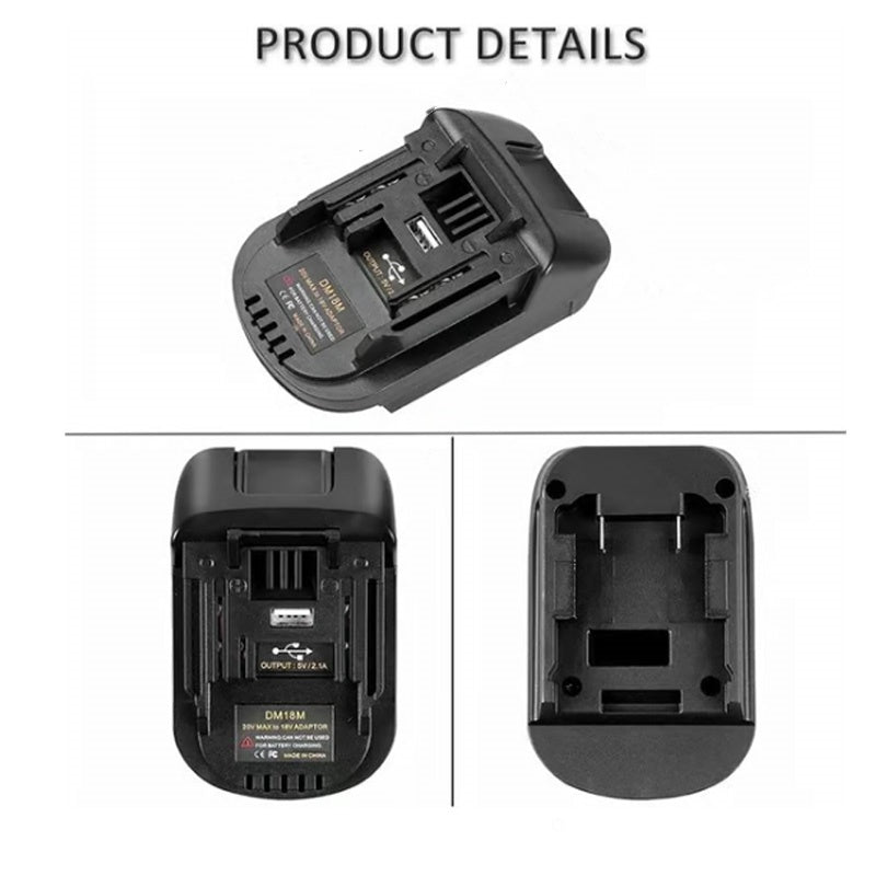 Litiumbatteriadapter för 18V batteriverktyg