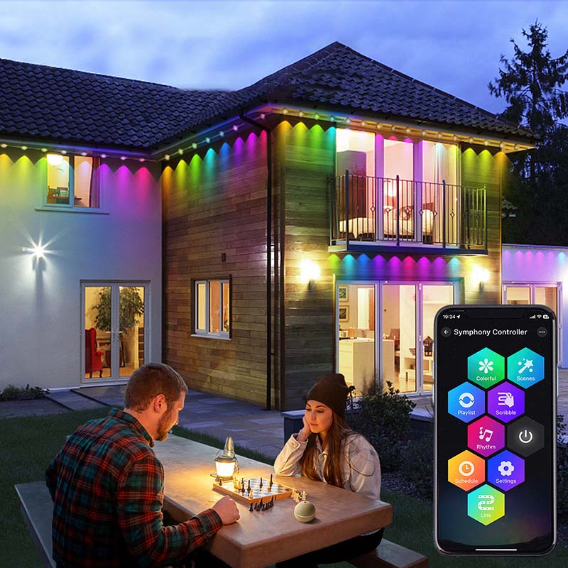 Smart RGB-ljusslinga för utomhusbruk