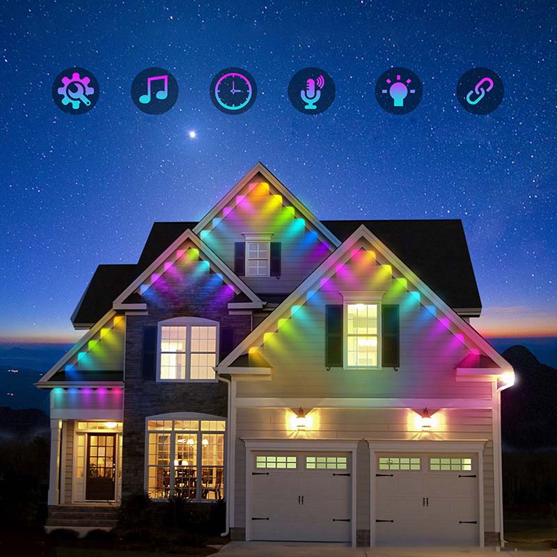 Smart RGB-ljusslinga för utomhusbruk