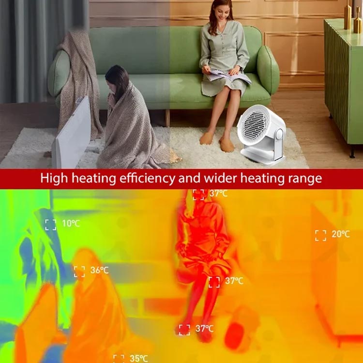 🔥400 W bärbar varmluftsbluff med oscillering