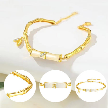 ✨Bambuarmband med kedja för kvinnor