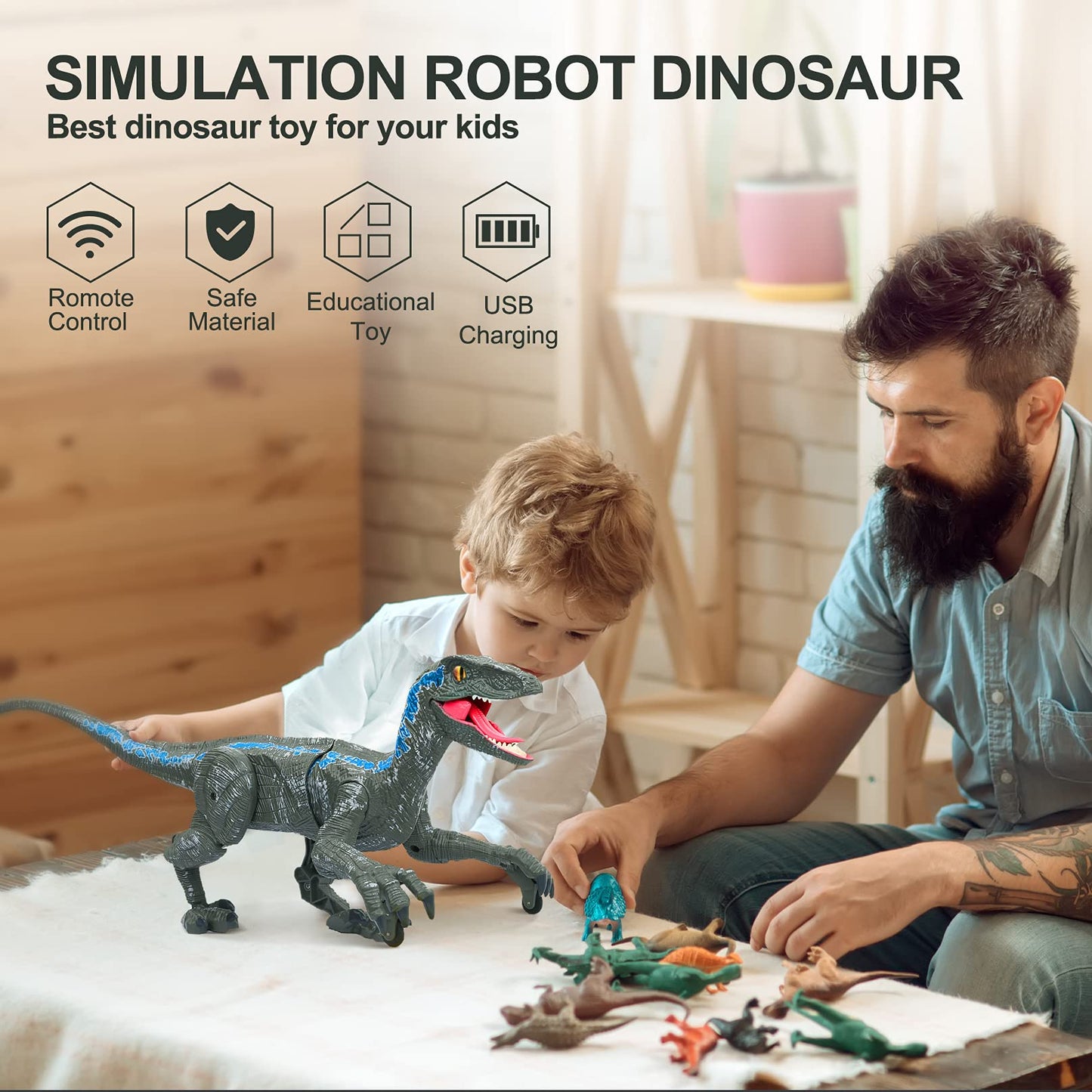 Fjärrkontroll dinosaurie leksak