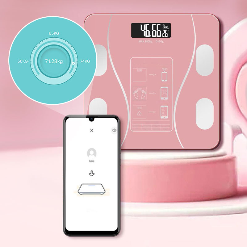 Smart kroppsfettvåg – Känn till dina värden, håll koll på din hälsa! Mäter enkelt vikt och kroppsfett. Stor display, automatisk påslagning. Din hälsokompanjon