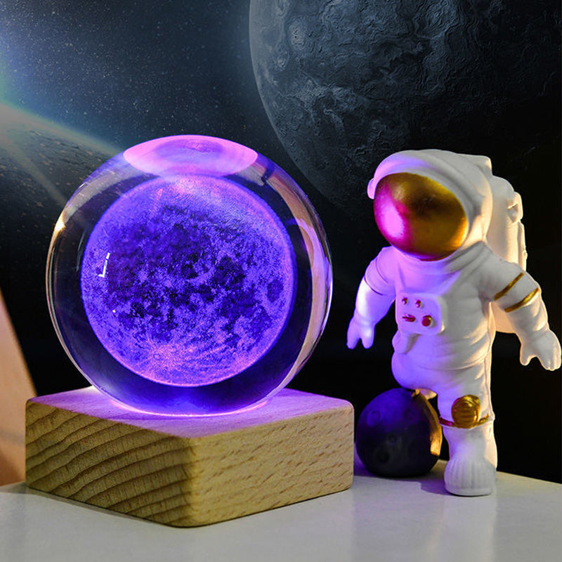 🥳2026 HOT SALE🥳💞50 000+ SÅLDA!💫🌌 Ta med galaxen in i ditt rum. 3D-kristallkula nattlampa – 50 % RABATT! ✨🌙