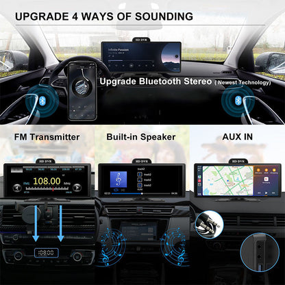 Trådlös röststyrning pekskärm instrumentbräda Carplay