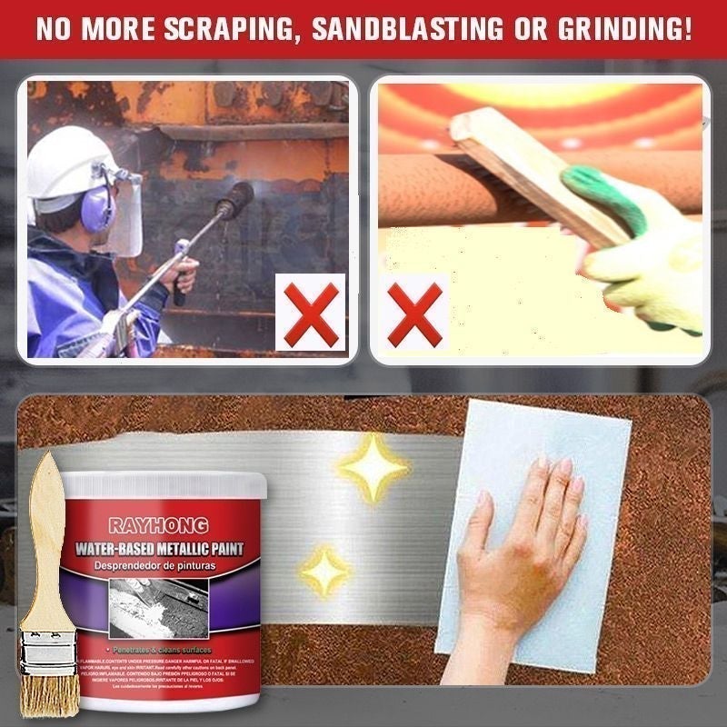 🔥🔥Köp 2 Få 1 Gratis🔥Vattenbaserat rostborttagningsmedel för metall