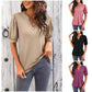 💥Sista dagen Specialförsäljning 50% OFF👚Kvinnor V-Neck Casual Puff Kortärmad Topp Elegant T-Shirt